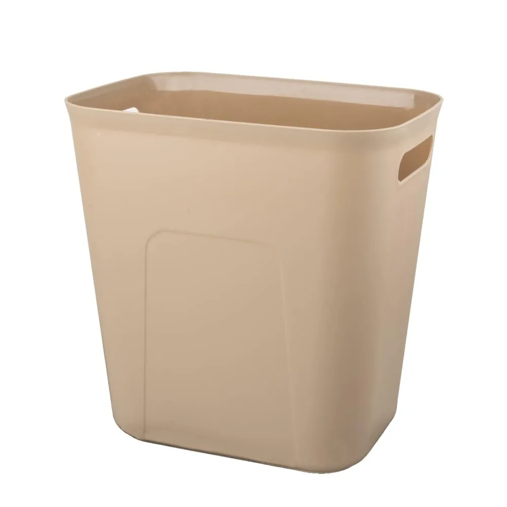 Plastic Small Trash Can Wastebasket, Garbage Container Basket for Bathrooms, Laundry Room, Kitchens, Offices, Kids Rooms, Dorms, 3.5 Gallon, Khaki
Plastic Small Trash Can Wastebasket, Garbage Container Basket for Bathrooms, Laundry Room, Kitchens, Offices, Kids Rooms, Dorms, 3.5 Gallon, Khaki