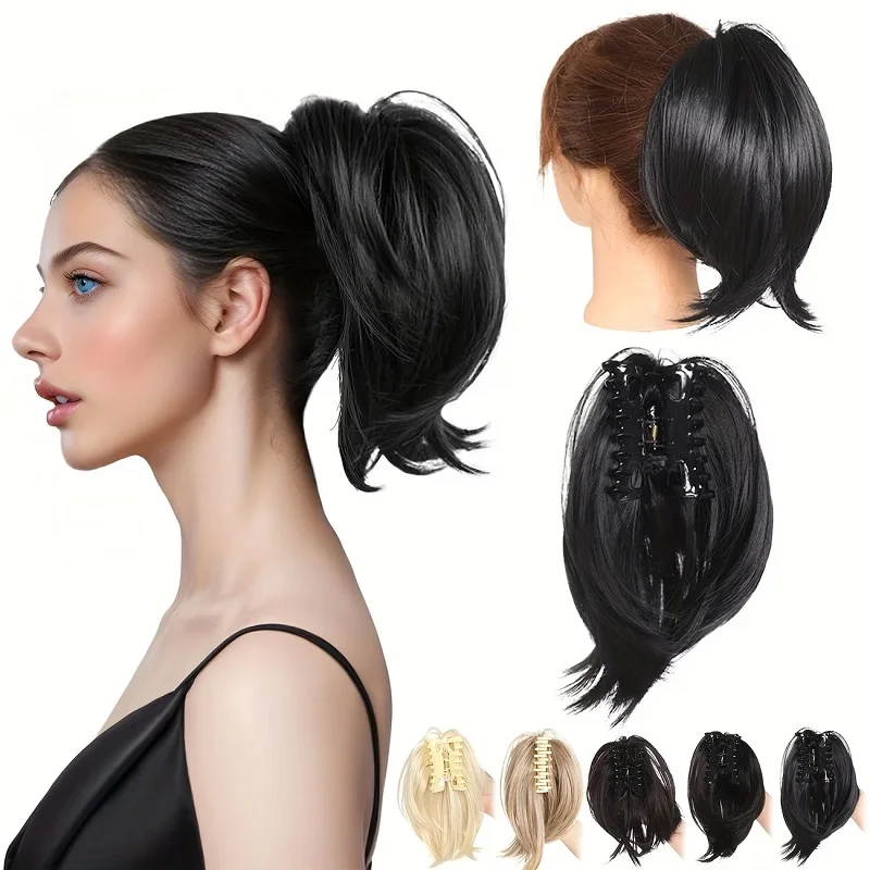 8Inch Synthetic Short Claw Clip Bun Ponytail Hair Chignon Fluffy Hairpiece Heat Resistant Fiber Easy Updo Hairstyle for Women
8Inch Synthetic Short Claw Clip Bun Ponytail Hair Chignon Fluffy Hairpiece Heat Resistant Fiber Easy Updo Hairstyle for Women