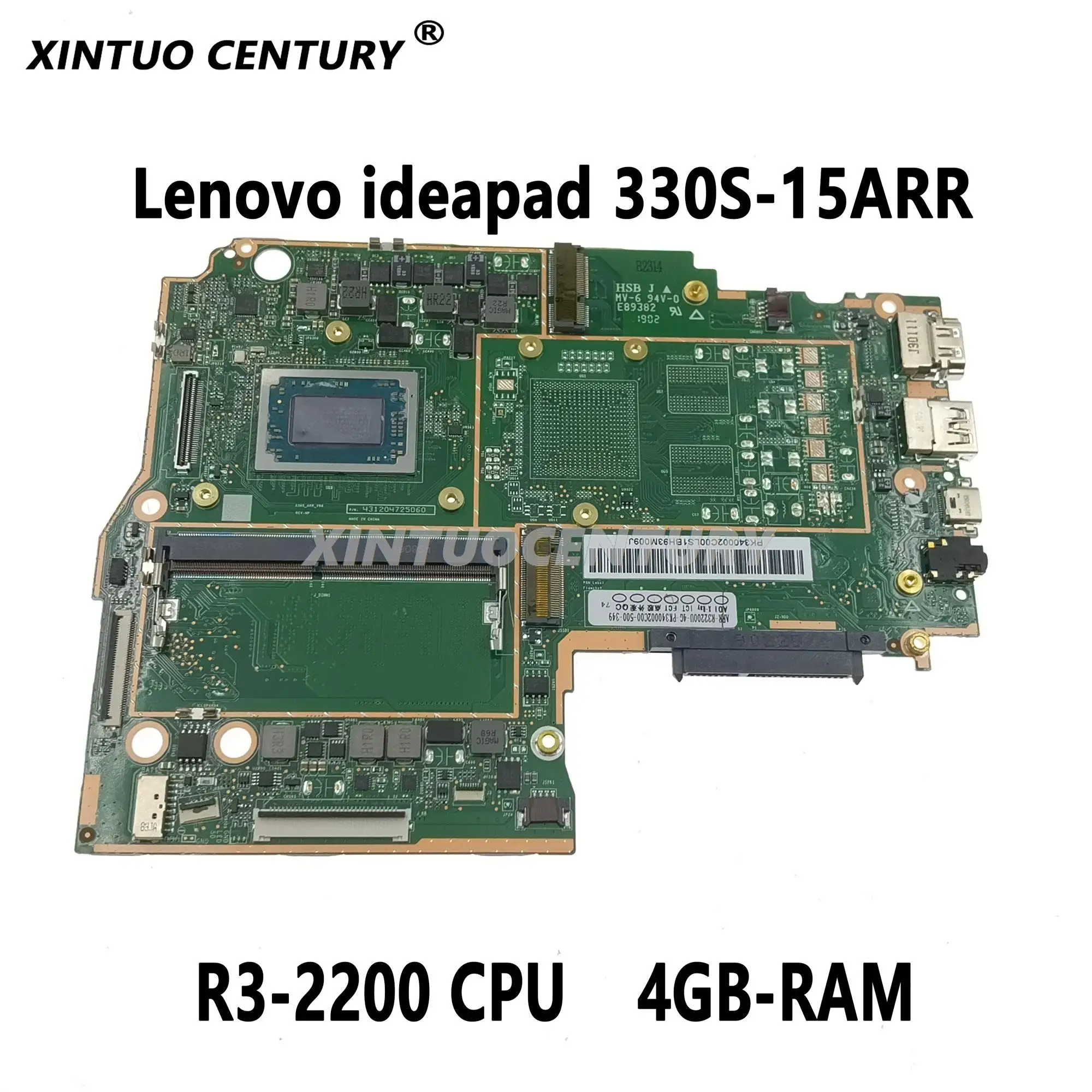 5B20R27415 PC motherboard for Lenovo ideapad 330S-15ARR motherboard with Ryzen 3 R3-2200 CPU 4GB-RAM DDR3 100% test work
5B20R27415 PC motherboard for Lenovo ideapad 330S-15ARR motherboard with Ryzen 3 R3-2200 CPU 4GB-RAM DDR3 100% test work