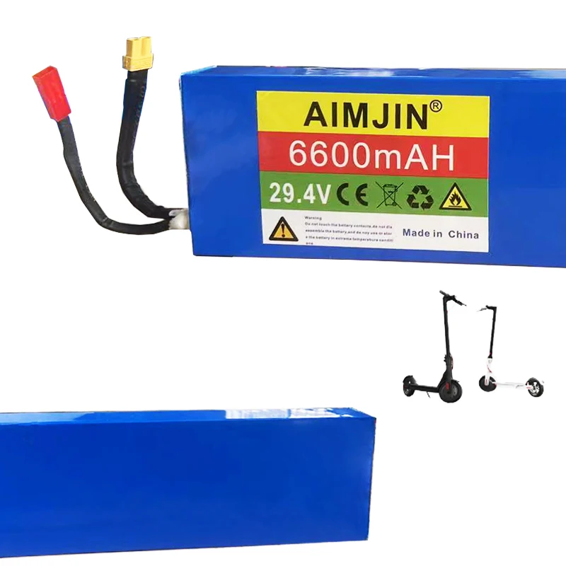 29.4V 6.6Ah 18650 Li-ion Rechargeable Battery Pack for Electric Bicycle Moped Balancing Scooter
29.4V 6.6Ah 18650 Li-ion Rechargeable Battery Pack for Electric Bicycle Moped Balancing Scooter