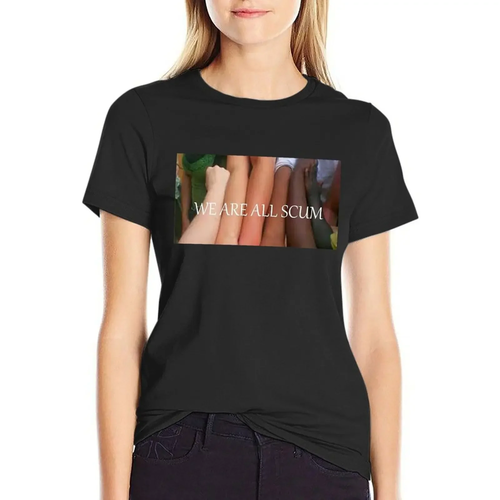 We are all Scum tee T-Shirt Blouse animal print shirt for girls animal print Female clothing workout t shirts for Women
We are all Scum tee T-Shirt Blouse animal print shirt for girls animal print Female clothing workout t shirts for Women