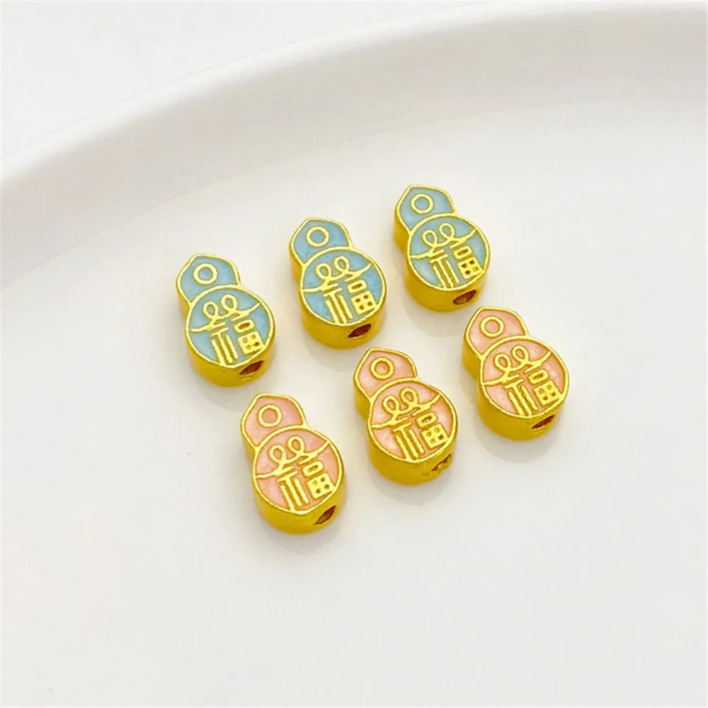 Ancient Sand Gold Dripping Oil Lucky Gourd Beads Loose Beads Handmade DIY Bracelet Necklace Jewelry Material Accessories
Ancient Sand Gold Dripping Oil Lucky Gourd Beads Loose Beads Handmade DIY Bracelet Necklace Jewelry Material Accessories