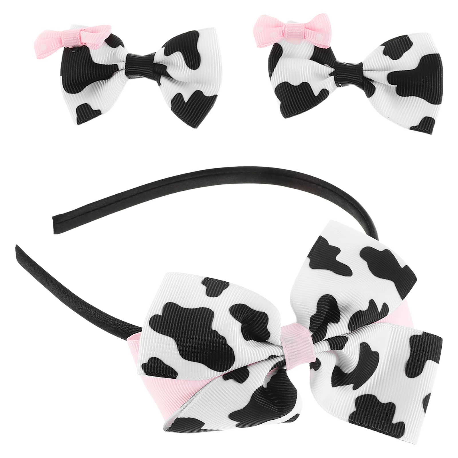 1 set Cow Print Headband Girls Hair Bows Cute Clips Kids Barrettes Infant Hair Accessories Versatile Set Multi Occasion Use
1 set Cow Print Headband Girls Hair Bows Cute Clips Kids Barrettes Infant Hair Accessories Versatile Set Multi Occasion Use