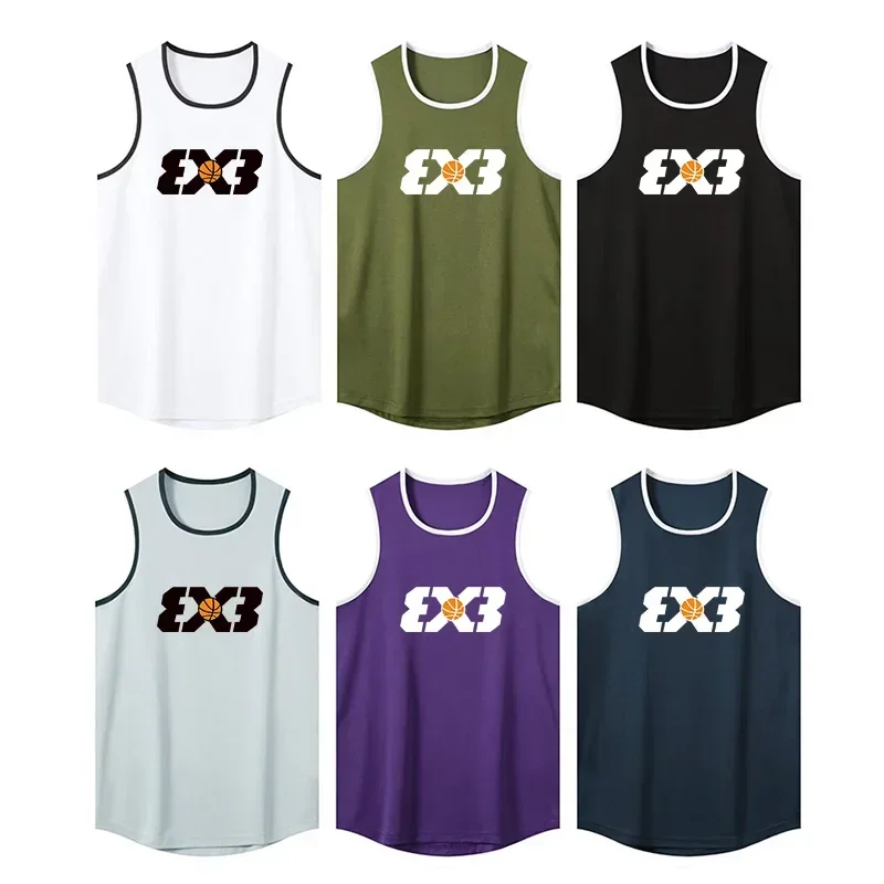 2025 American 3X3 Basketball Sports Vest Men Summer Sleeveless Quick-drying Gym Fitness Running Loose Equipment Training T-shirt
2025 American 3X3 Basketball Sports Vest Men Summer Sleeveless Quick-drying Gym Fitness Running Loose Equipment Training T-shirt