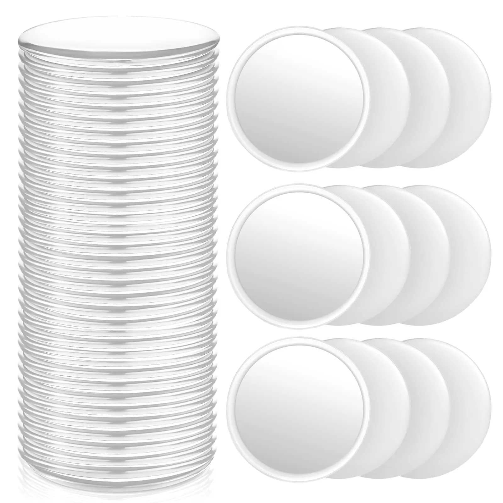 48PCS Round Mirror For Ladies Mini Portable Round Mirror For Girls Travel Daily Makeup Mirror For Beautiful Girls
48PCS Round Mirror For Ladies Mini Portable Round Mirror For Girls Travel Daily Makeup Mirror For Beautiful Girls
