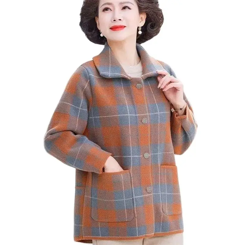 2022 New Autumn Winter Woolen Coat High-End Korean Women's Loose Fashion Plaid Jacket Elegant Single-Breasted Casual Outerwear
2022 New Autumn Winter Woolen Coat High-End Korean Women's Loose Fashion Plaid Jacket Elegant Single-Breasted Casual Outerwear