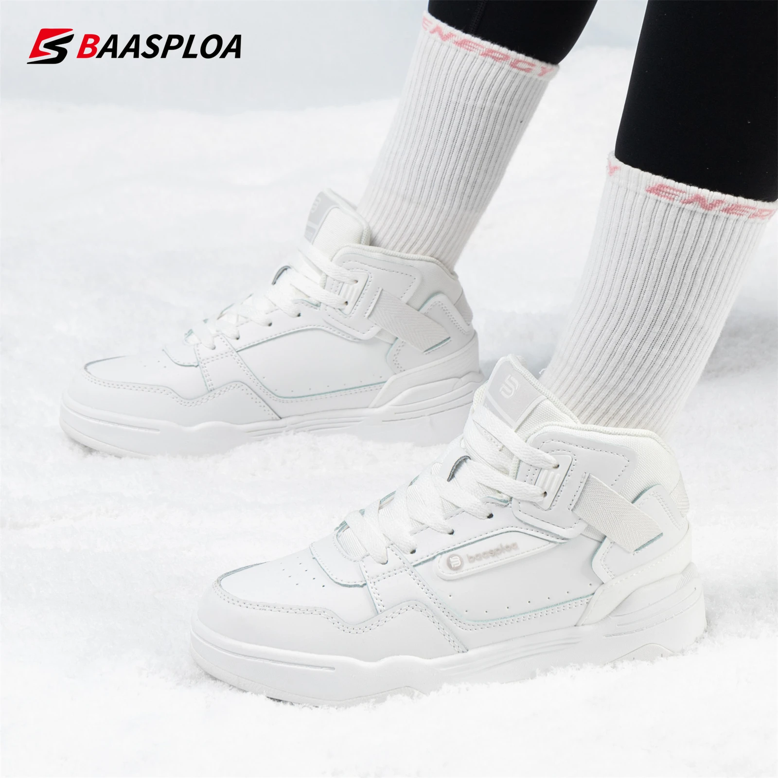 Baasploa Women Winter Sneakers Comfort Leather High Top Walking Shoes for Women Plush Keep Warm Casual Sneakers Antiskid Snow
Baasploa Women Winter Sneakers Comfort Leather High Top Walking Shoes for Women Plush Keep Warm Casual Sneakers Antiskid Snow