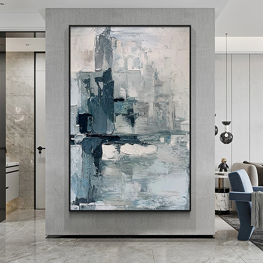 Thick Texture Hand-Painted Oil Painting Blue Abstract Decorative Painting Living Room Hotel Hanging Painting Picture No Frame
Thick Texture Hand-Painted Oil Painting Blue Abstract Decorative Painting Living Room Hotel Hanging Painting Picture No Frame