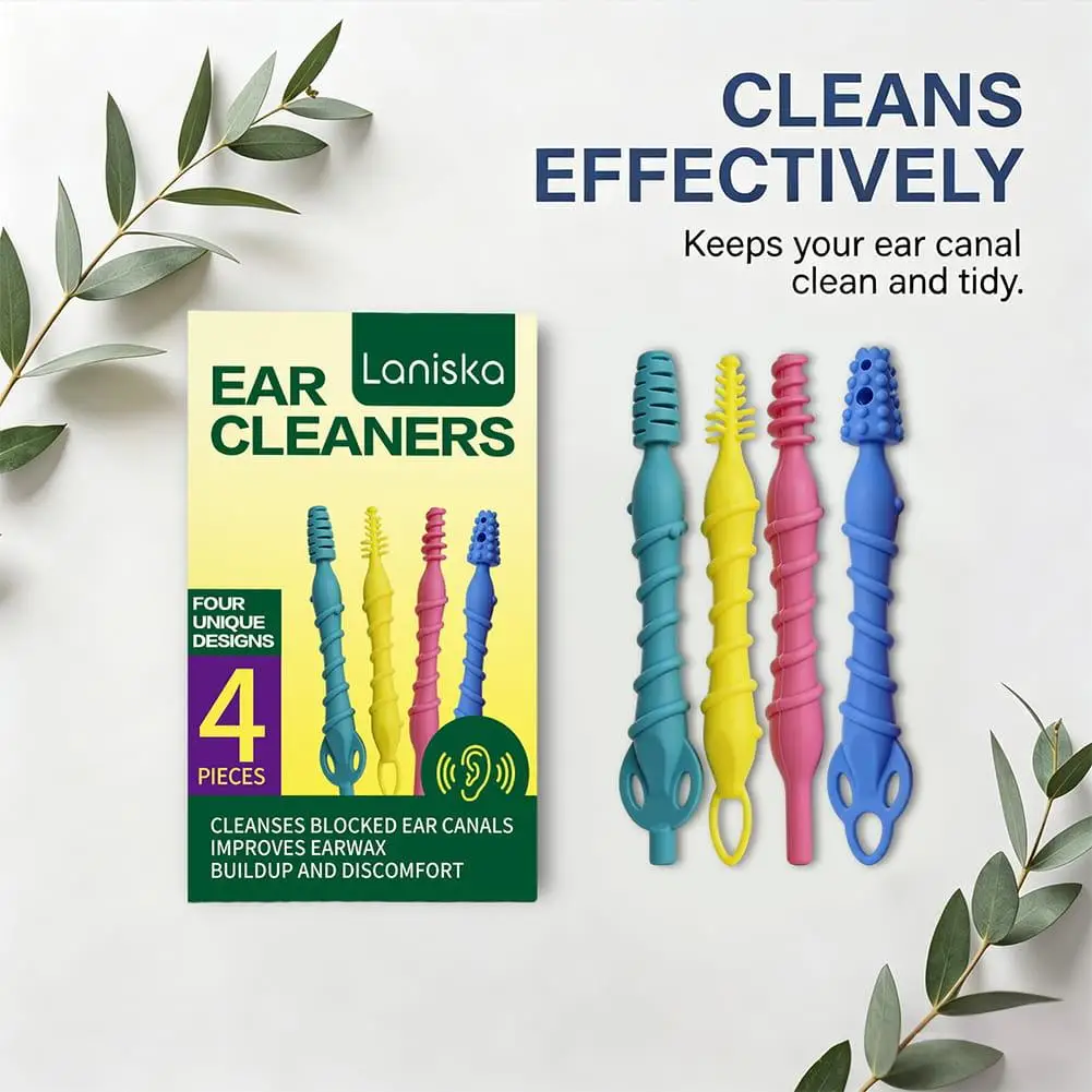 Silicone Ear Pick Set 4Pcs Soft Spiral Reusable Gentle Safe Ear Wax Removal Cleaning Tool Kit Daily Ear Care Sticks 2026
Silicone Ear Pick Set 4Pcs Soft Spiral Reusable Gentle Safe Ear Wax Removal Cleaning Tool Kit Daily Ear Care Sticks 2026