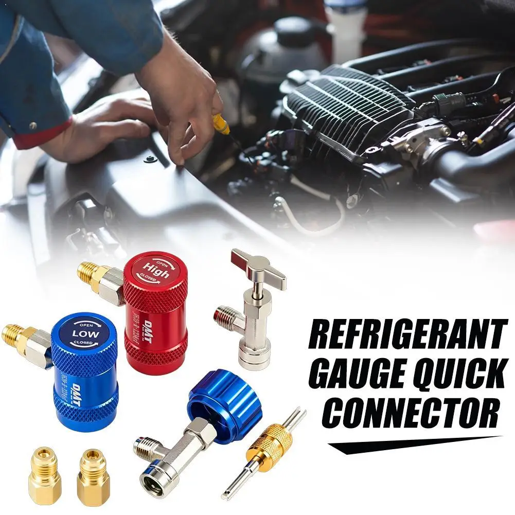 AC Manifold Gauge Set For R134a Diagnostic Tool Kit With Quick Couplers And Adapters For Automotive Air Conditioning Repair
AC Manifold Gauge Set For R134a Diagnostic Tool Kit With Quick Couplers And Adapters For Automotive Air Conditioning Repair