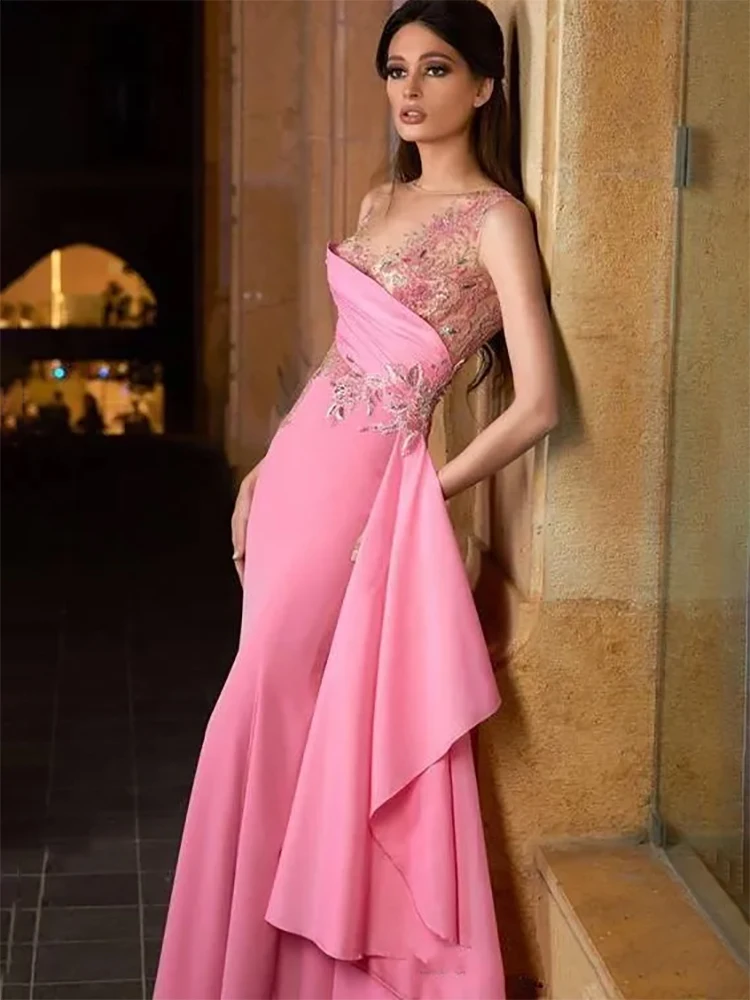 Sheer Neck Cap Sleeve Lace Satin Mermaid Formal Evening Dresses Prom Gowns vestido de festa
Sheer Neck Cap Sleeve Lace Satin Mermaid Formal Evening Dresses Prom Gowns vestido de festa