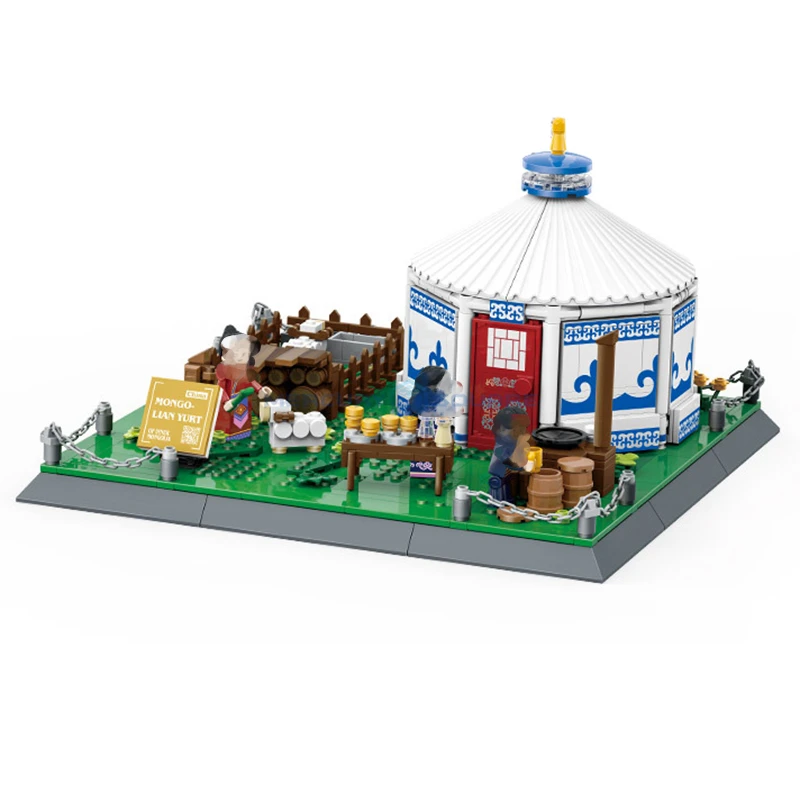 Mongolian Yurt Model Building Blocks MOC 4225 Traditional Chinese Architecture Creative Nomadic People House Bricks Toy Kit Gift
Mongolian Yurt Model Building Blocks MOC 4225 Traditional Chinese Architecture Creative Nomadic People House Bricks Toy Kit Gift