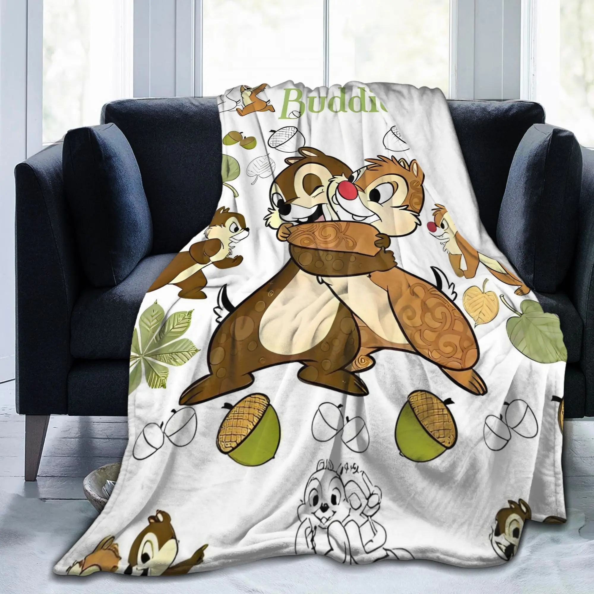 Buddies Chip 'n' Dale Knitted Blanket Cartoon Chipmunks Flannel Throw Blanket Summer Air Conditioning Decor Soft Warm Bedspreads
Buddies Chip 'n' Dale Knitted Blanket Cartoon Chipmunks Flannel Throw Blanket Summer Air Conditioning Decor Soft Warm Bedspreads