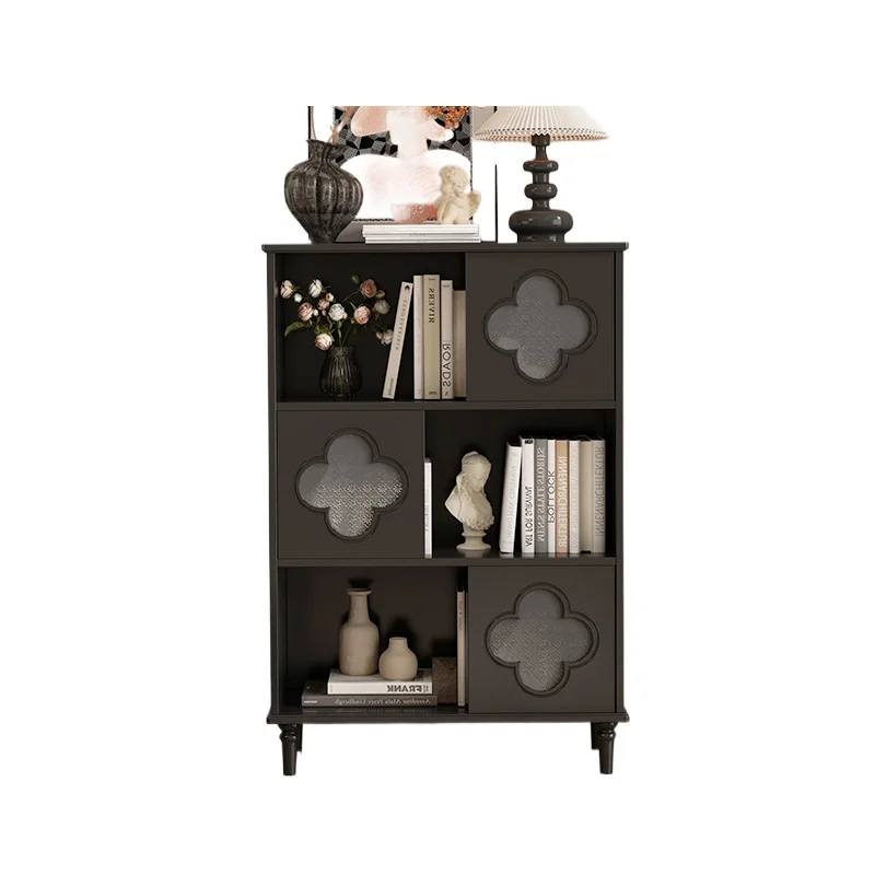 Средневековый книжный шкаф из цельного дерева, французский ретро настенная полка для гостиной, шкафчик для хранения 
Средневековый книжный шкаф из цельного дерева, французский ретро настенная полка для гостиной, шкафчик для хранения