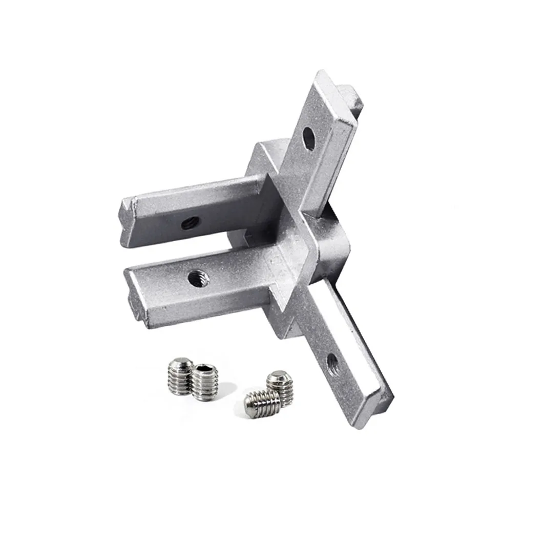 3-Way Right Angle End Corner Bracket Connector for 2020 Series 6mm Slot Aluminum Profile Accessories with Top Wire
3-Way Right Angle End Corner Bracket Connector for 2020 Series 6mm Slot Aluminum Profile Accessories with Top Wire