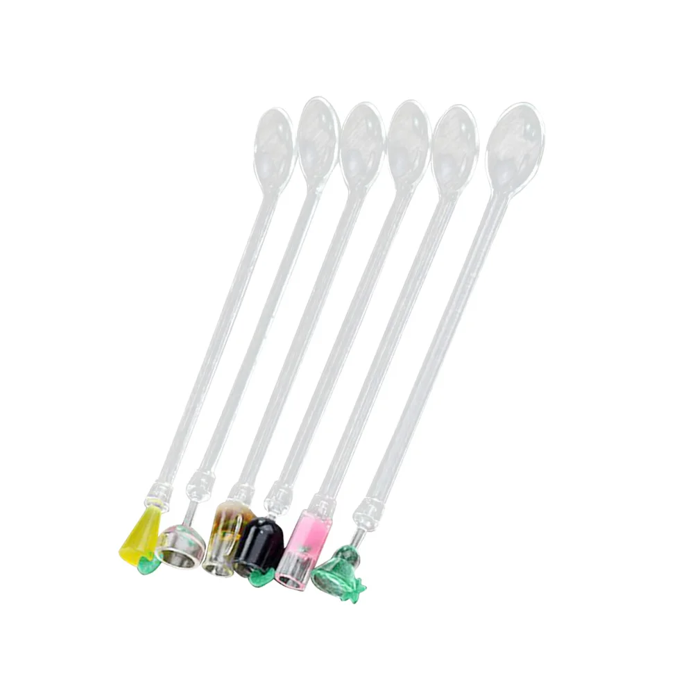 6pcs Cocktail Stirrer Juice Bar Spoon Long Handle Mixing Spoons Swizzle Stick Iced Tea Acrylic Bartending Tools
6pcs Cocktail Stirrer Juice Bar Spoon Long Handle Mixing Spoons Swizzle Stick Iced Tea Acrylic Bartending Tools