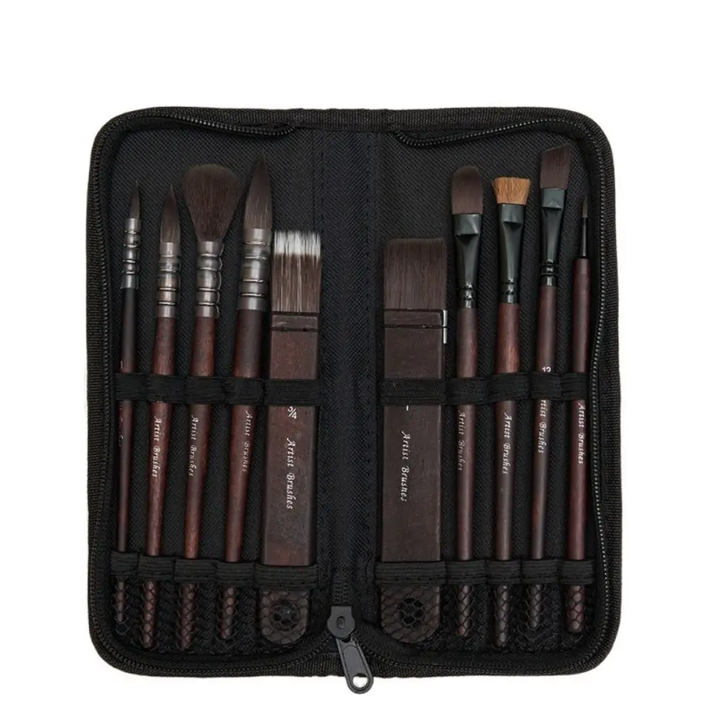 10Pcs Portable Nylon Hair Brushes Painting Brush Set Wooden Handle Animal Hair Paint Brush Pen Set Premium Art Supplies Oil
10Pcs Portable Nylon Hair Brushes Painting Brush Set Wooden Handle Animal Hair Paint Brush Pen Set Premium Art Supplies Oil