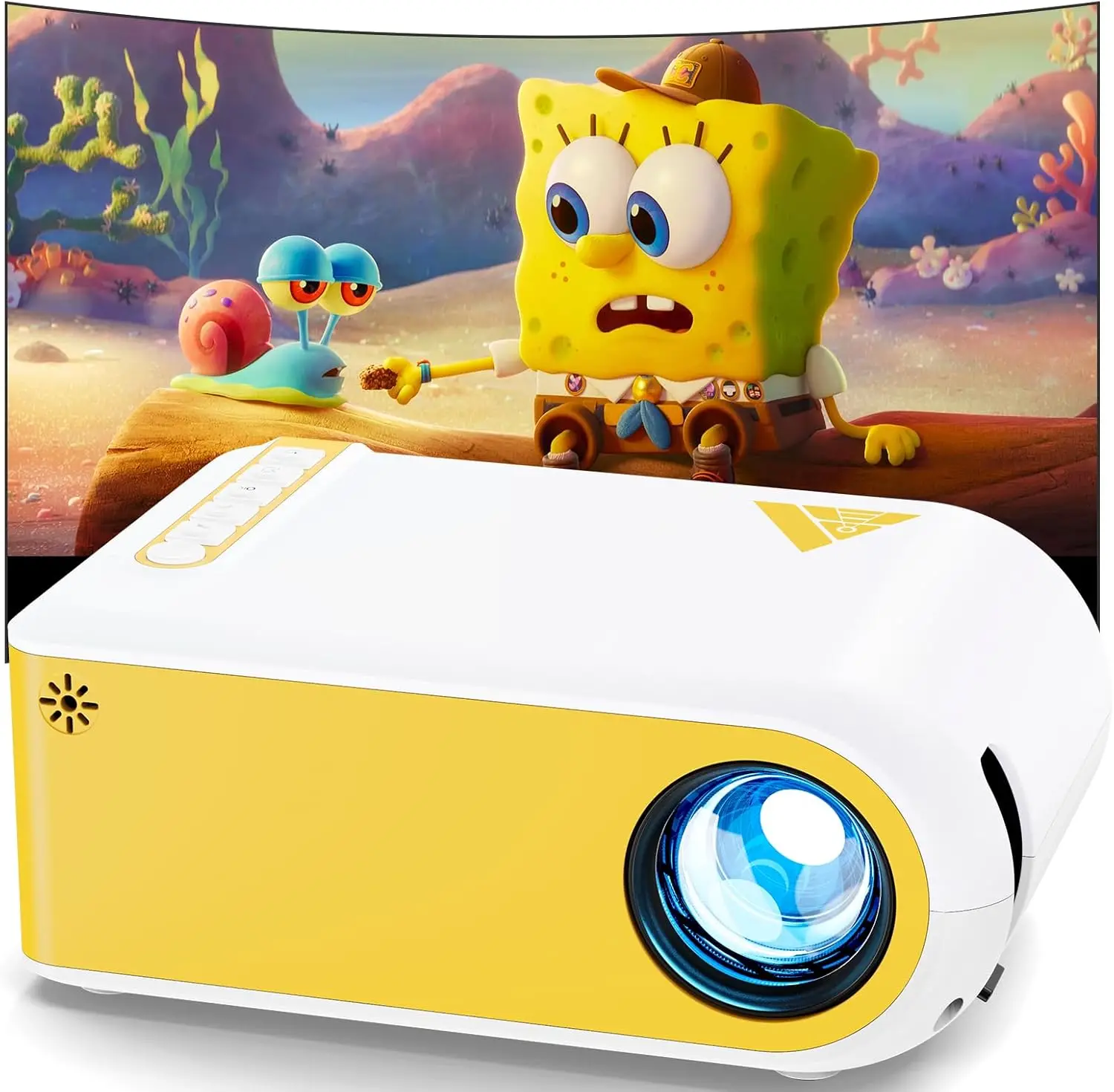 Mini Projector with WiFi Bluetooth, 1080P Support, Built-in Speaker, Compatible Smartphone HDMI USB AV for Home Outdoor Use
Mini Projector with WiFi Bluetooth, 1080P Support, Built-in Speaker, Compatible Smartphone HDMI USB AV for Home Outdoor Use