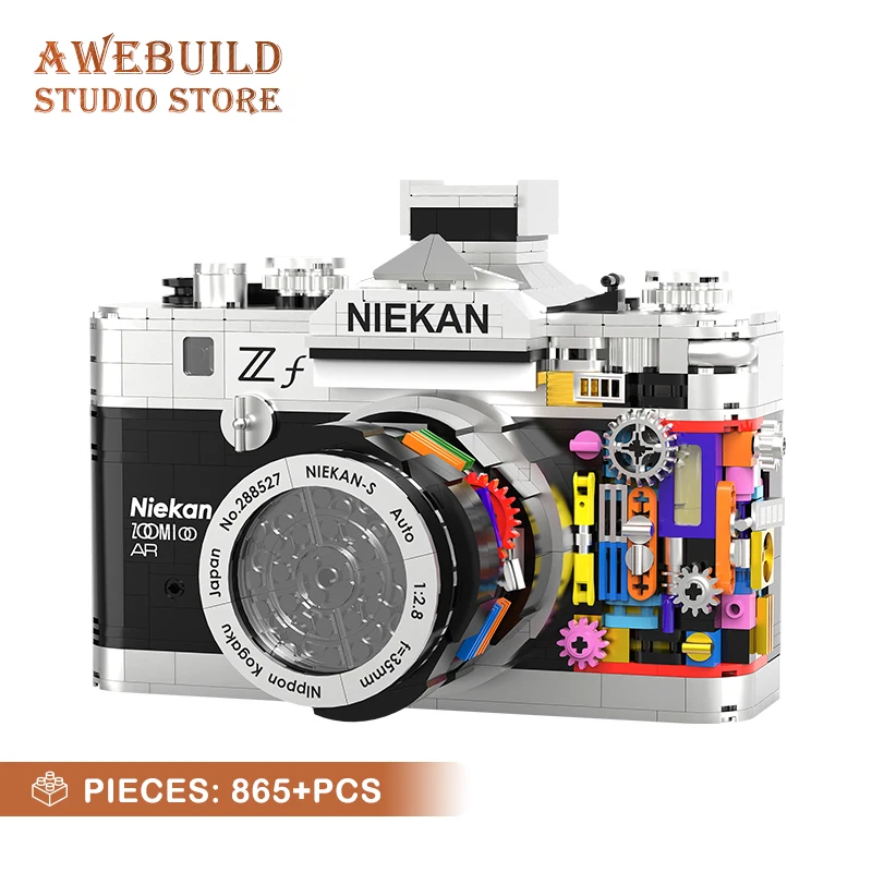 MOC Vintage Camera Building Bricks Puzzle Toys LED Retro Photography Model 3D DIY Assembly Blocks Sets Adult Teen Birthday Gifts
MOC Vintage Camera Building Bricks Puzzle Toys LED Retro Photography Model 3D DIY Assembly Blocks Sets Adult Teen Birthday Gifts
