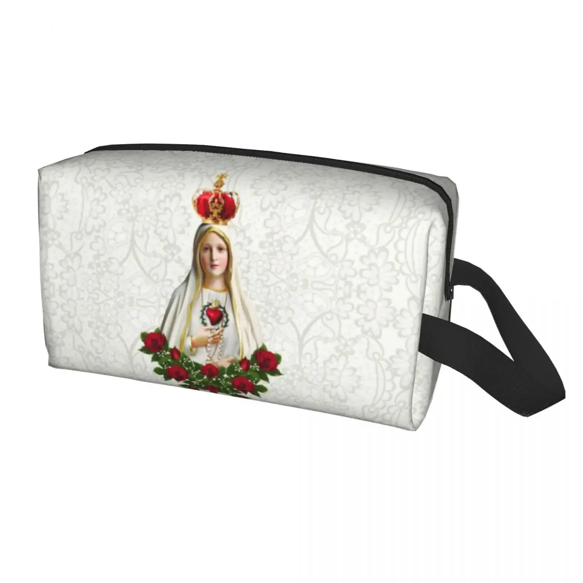 Косметичка Our Lady Of Fatima для Португалии, четки, католическая Дева Мария, косметика, женский косметический набор для хранения косметики
Косметичка Our Lady Of Fatima для Португалии, четки, католическая Дева Мария, косметика, женский косметический набор для хранения косметики