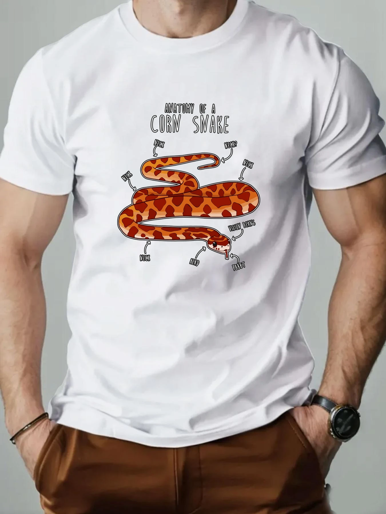 Men's T-Shirt 100% Cotton Cartoon Animal Snake Print Summer Oversized Round Neck Breathable Casual Short Sleeve Fashion T Shirt
Men's T-Shirt 100% Cotton Cartoon Animal Snake Print Summer Oversized Round Neck Breathable Casual Short Sleeve Fashion T Shirt