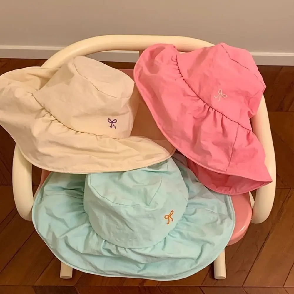 New Korean Bow Bucket Hat Quick Dry Sweet Fisherman Hat Wide Brim Outdoor Women's Sun Hat Summer
New Korean Bow Bucket Hat Quick Dry Sweet Fisherman Hat Wide Brim Outdoor Women's Sun Hat Summer