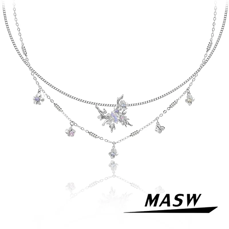MASW оригинальный дизайн Толстая Посеребренная двухслойная цепочка ожерелье с бабочкой для девушек женщин модная бижутерия подарок 2024 Новинка
MASW оригинальный дизайн Толстая Посеребренная двухслойная цепочка ожерелье с бабочкой для девушек женщин модная бижутерия подарок 2024 Новинка