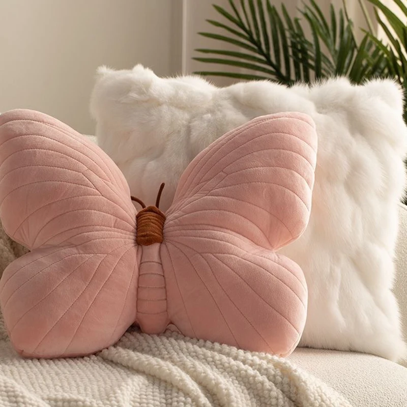 Cute Pink Butterfly Throw Pillow Plush Soft Stuffed Cushion Lifelike Butterfly Throw Pillow Home Couch Living Room Bed Decor
Cute Pink Butterfly Throw Pillow Plush Soft Stuffed Cushion Lifelike Butterfly Throw Pillow Home Couch Living Room Bed Decor