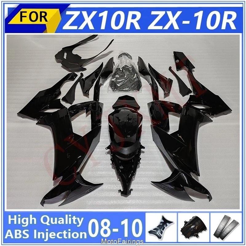 ABS Motorcycle Fairings for Kawasaki ZX10R ZX 10R 2008 2009 2010 Black Fairing Kit ZX-10R 08 09 10 Hood Cover
ABS Motorcycle Fairings for Kawasaki ZX10R ZX 10R 2008 2009 2010 Black Fairing Kit ZX-10R 08 09 10 Hood Cover