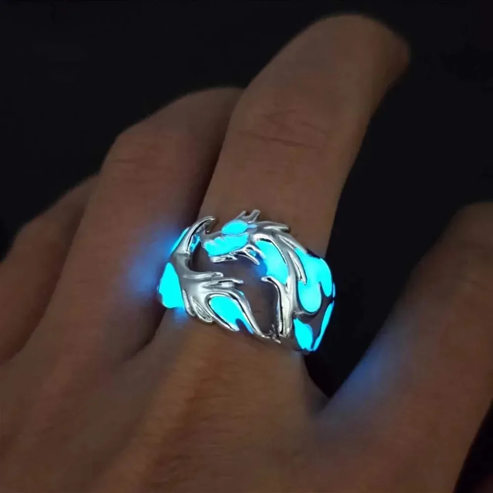 Vintage Luminous Dragon Rings Gothic Adjustable Men Rings Unique Boys Jewellery Anillos
Vintage Luminous Dragon Rings Gothic Adjustable Men Rings Unique Boys Jewellery Anillos