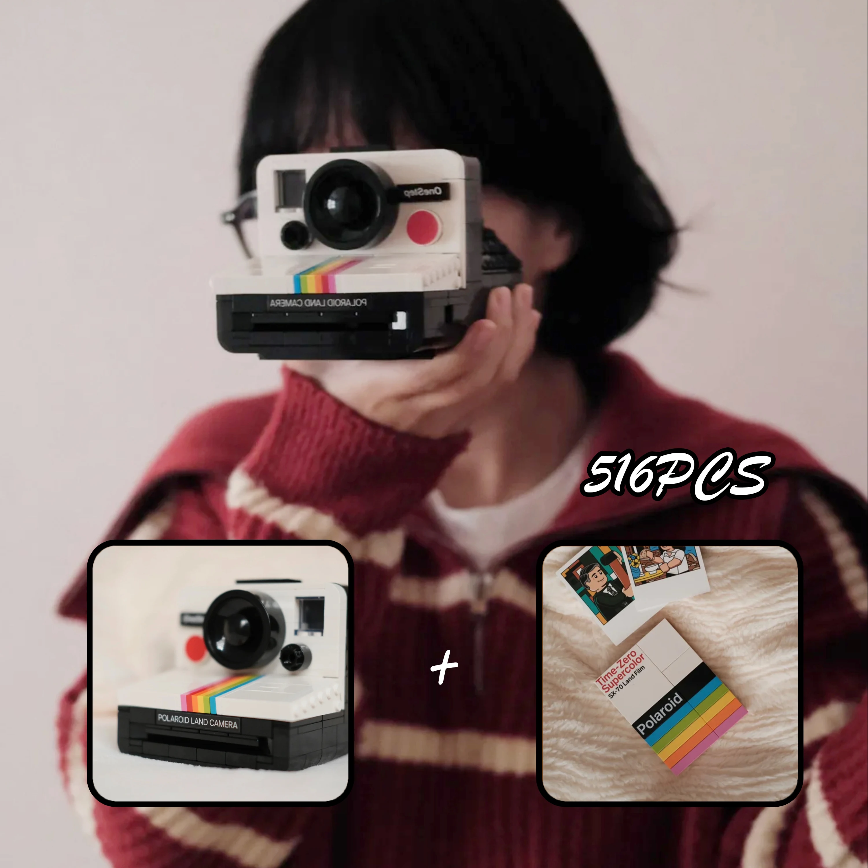 New 516pcs IDEAS Series Vintage Camera SX-70 Camera Model (Buliding Blocks Kit) Good Gift for Kids & Adults
New 516pcs IDEAS Series Vintage Camera SX-70 Camera Model (Buliding Blocks Kit) Good Gift for Kids & Adults