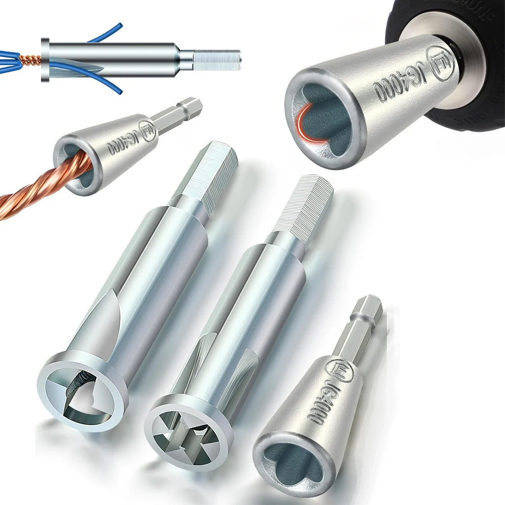 3 шт., инструмент для скручивания проволоки, электрик Twister, быстрый разъем, инструмент для скручивания проволоки для электрической дрели, зачистка и скручивающий провод
3 шт., инструмент для скручивания проволоки, электрик Twister, быстрый разъем, инструмент для скручивания проволоки для электрической дрели, зачистка и скручивающий провод