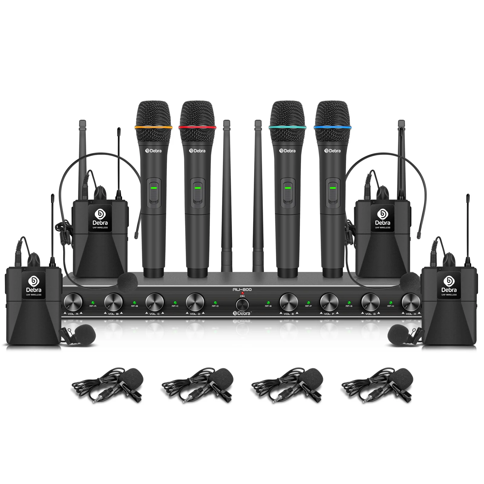 Professional UHF Wireless Microphone System For Stage Performance Karaoke AU800 AU400 AU200 Handheld Or Lavalier & Headset
Professional UHF Wireless Microphone System For Stage Performance Karaoke AU800 AU400 AU200 Handheld Or Lavalier & Headset
