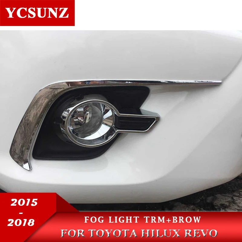 ABS 4pcs Fog Light Trim Covers For Toyota Hilux Revo 2016 2017 2018 Pickup Truck Car Accessories YCSUNZ
ABS 4pcs Fog Light Trim Covers For Toyota Hilux Revo 2016 2017 2018 Pickup Truck Car Accessories YCSUNZ