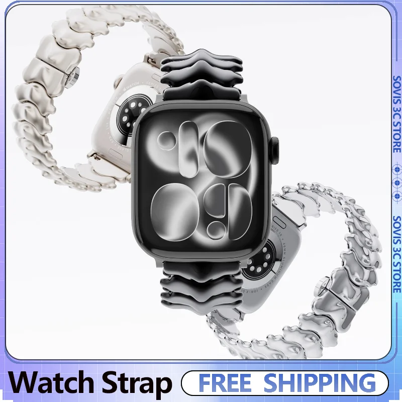 Spinal Watch Strap Zinc Alloy Case for Apple Watch S11/S10/S9/ultra for IWatch 38mm/42mm/45mm/49mm Wristband Decoration
Spinal Watch Strap Zinc Alloy Case for Apple Watch S11/S10/S9/ultra for IWatch 38mm/42mm/45mm/49mm Wristband Decoration