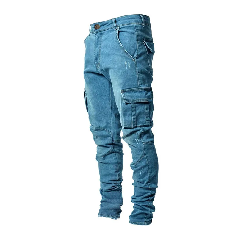 Men's Slim Fit Workwear Jeans High Waist Zipper Closure Denim Pants Multiple kets Teenager Spor Street Sle Tapered Pants
Men's Slim Fit Workwear Jeans High Waist Zipper Closure Denim Pants Multiple kets Teenager Spor Street Sle Tapered Pants