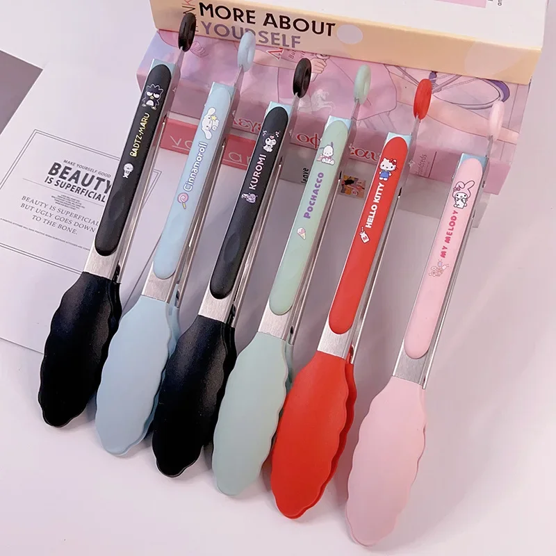 Sanrio Hello Kitty Bbq Tool Barbecue Clip Cartoon Creative Silicone Non-Slip Bread Food Tong Buffet Utensil Kitchen Accessories
Sanrio Hello Kitty Bbq Tool Barbecue Clip Cartoon Creative Silicone Non-Slip Bread Food Tong Buffet Utensil Kitchen Accessories