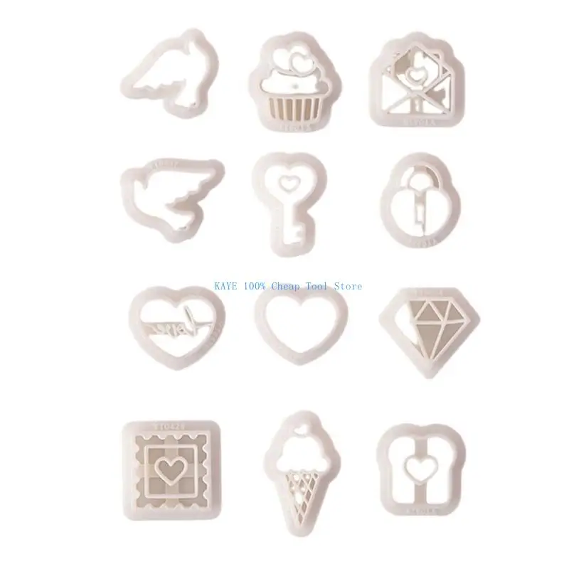 G6KA Clay Earring Cutters Valentine's Day Clay Cutters Cake Clay Cutters for Women
G6KA Clay Earring Cutters Valentine's Day Clay Cutters Cake Clay Cutters for Women