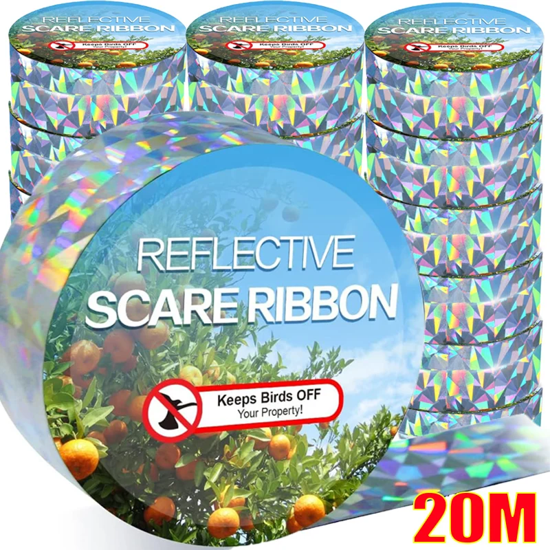 Anti Birds Tape Flashing Reflective Repellent Scare Pigeons Crow Keep Away Double-sided Repeller Ribbon Garden Pest Control Tool
Anti Birds Tape Flashing Reflective Repellent Scare Pigeons Crow Keep Away Double-sided Repeller Ribbon Garden Pest Control Tool