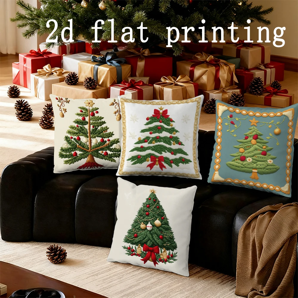 Home Decor Christmas Tree Pattern Pillow Covers Suitable For Sofa Bedroom Car Pillow Cover Cushion Rectangular Back Cushion
Home Decor Christmas Tree Pattern Pillow Covers Suitable For Sofa Bedroom Car Pillow Cover Cushion Rectangular Back Cushion