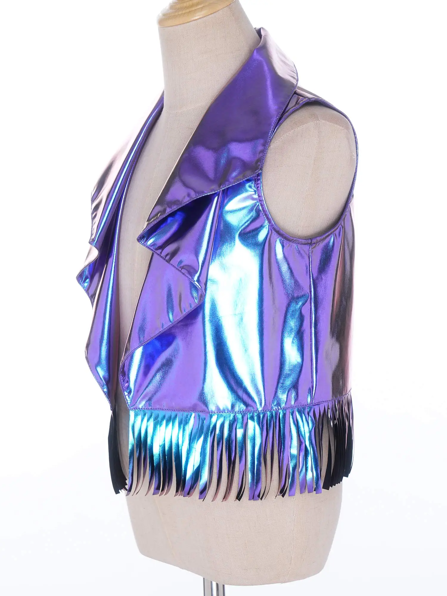 Children's Hip-hop Dancewear Jazz Dance Costume Stage Party Outfits Kids Metallic Vests Girls 70s Disco Festival Waistcoats
Children's Hip-hop Dancewear Jazz Dance Costume Stage Party Outfits Kids Metallic Vests Girls 70s Disco Festival Waistcoats