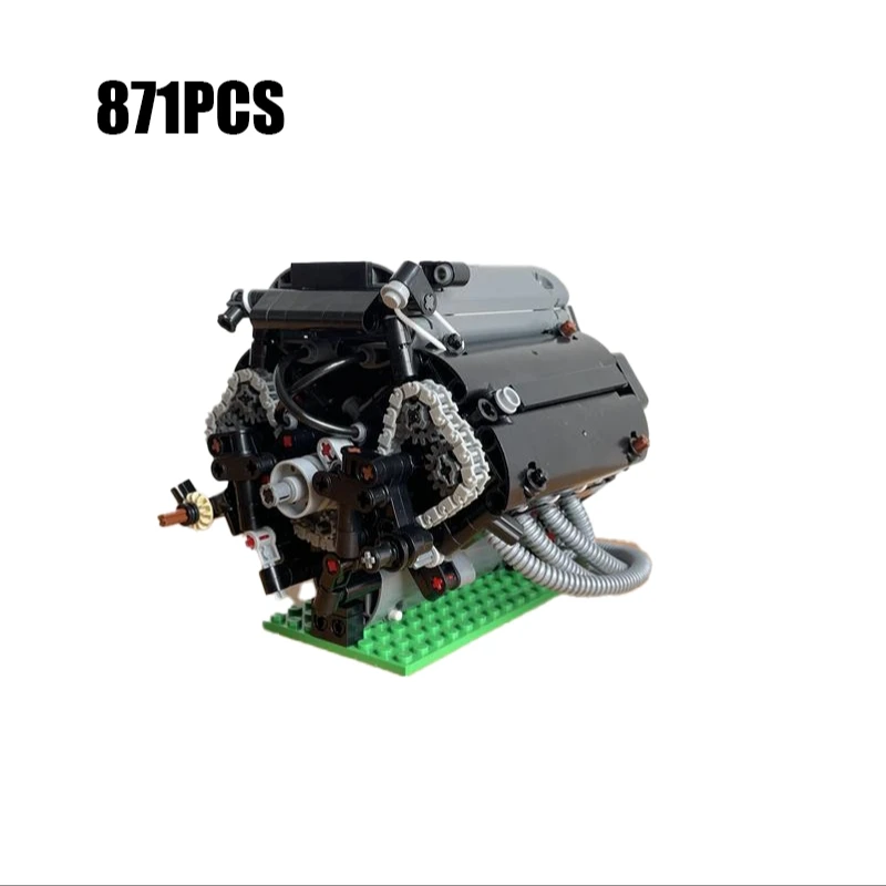 MOC-5880 871 шт. V8 автомобильный двигатель в сборе строительные блоки подарок на день рождения Рождественский подарок
MOC-5880 871 шт. V8 автомобильный двигатель в сборе строительные блоки подарок на день рождения Рождественский подарок