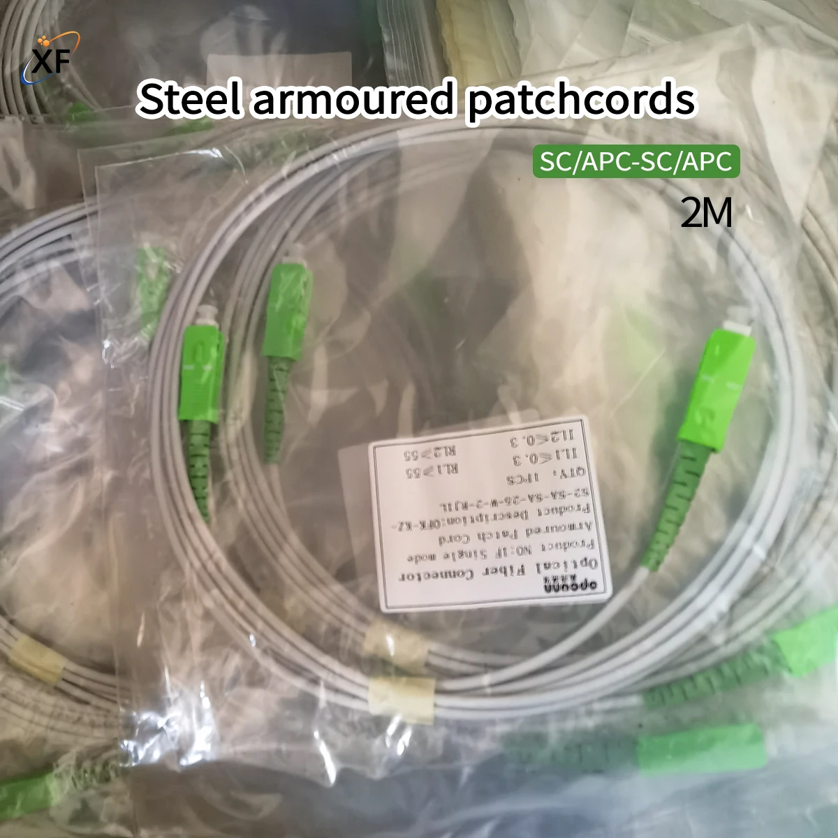 Fiber Optic Cable Armored SC/APC-SC/APC 2M Connector Patch Cord Single Mode FTTH Armoured Rat-Proof Optical Fiber Cable
Fiber Optic Cable Armored SC/APC-SC/APC 2M Connector Patch Cord Single Mode FTTH Armoured Rat-Proof Optical Fiber Cable