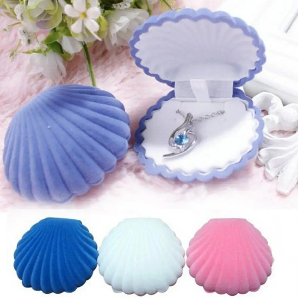 Shell Shape Jewelry Display Box Case Earrings Pendant Display Packaging Gift Jewelry Box Valentine's Day Wedding Rings Holder
Shell Shape Jewelry Display Box Case Earrings Pendant Display Packaging Gift Jewelry Box Valentine's Day Wedding Rings Holder