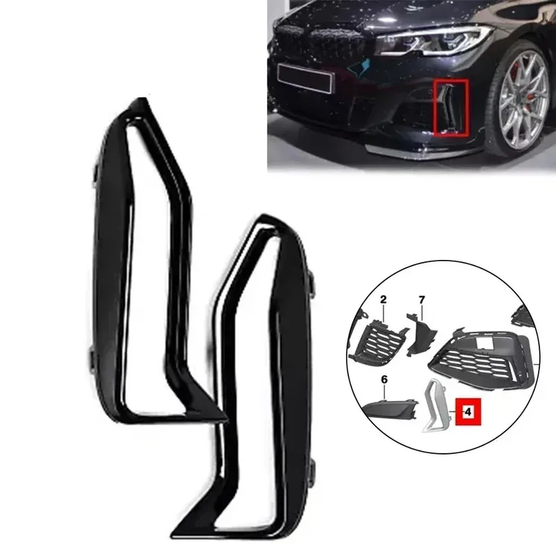 1pair Front Bumper Trim 51118093301 51118093302 ABS For BMW 3' G20 G21 M340i Front Bumper Fog Lamp Left Right Grille Black Trim
1pair Front Bumper Trim 51118093301 51118093302 ABS For BMW 3' G20 G21 M340i Front Bumper Fog Lamp Left Right Grille Black Trim