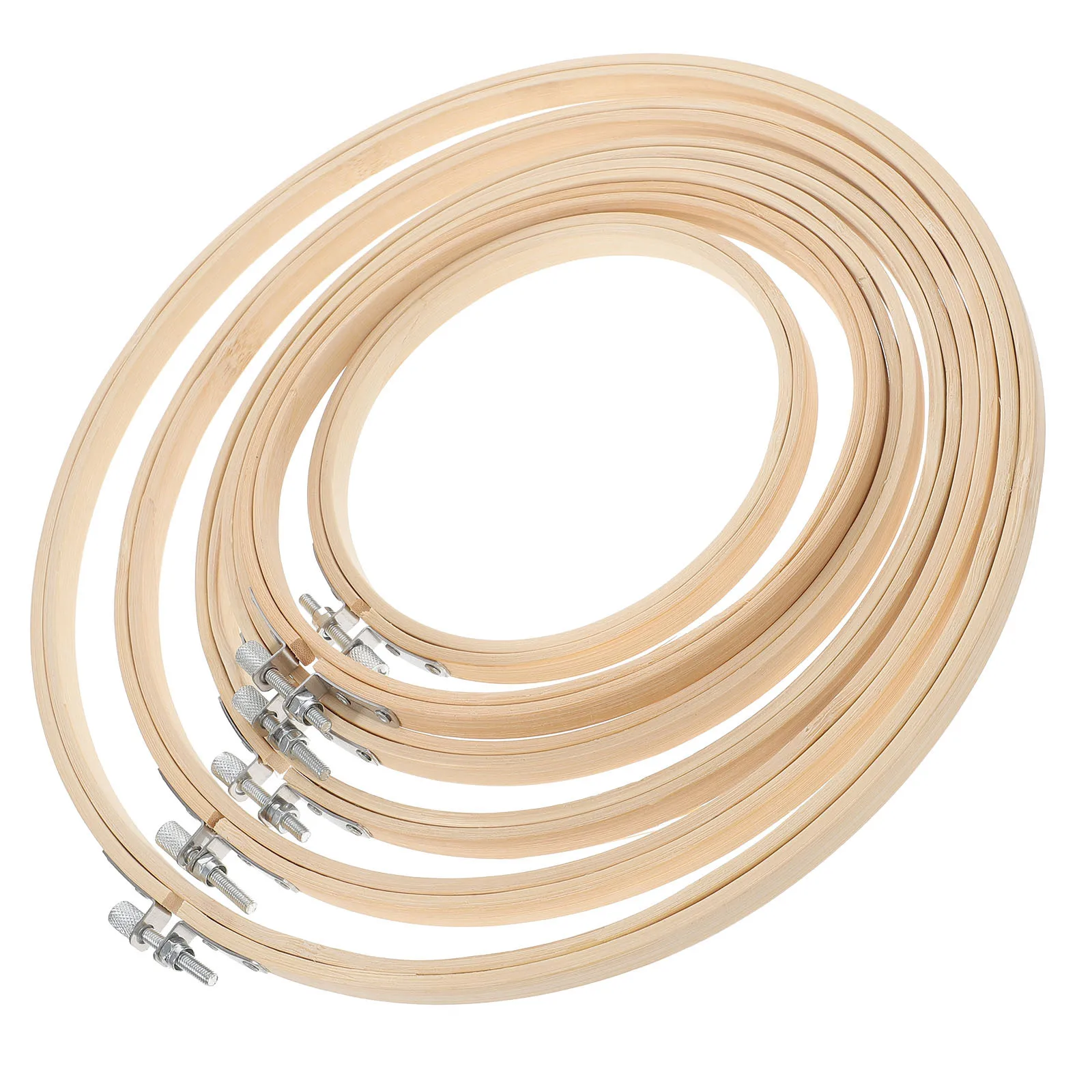 6Pcs Bamboo Embroidery Hoops Set Different Size Smooth Craft Rings for Cross Stitch Quilting DIY Needlework Beginner Gift
6Pcs Bamboo Embroidery Hoops Set Different Size Smooth Craft Rings for Cross Stitch Quilting DIY Needlework Beginner Gift