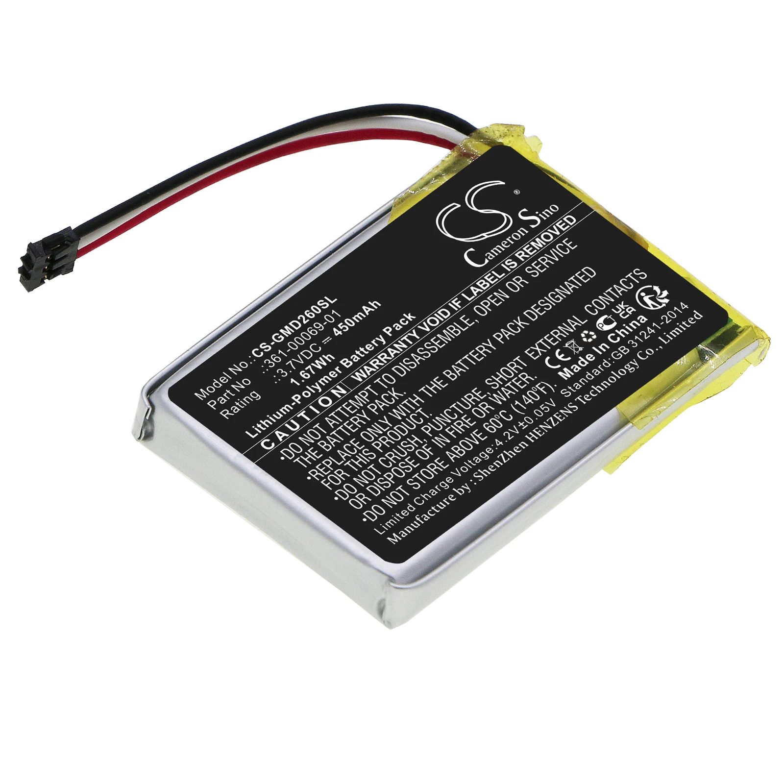 Replacement Battery for Garmin:010-11925-00,361-00069-01,010-02608-10,O2ADNH02,Delta XC Receiver,Dog Collar-450mAh
Replacement Battery for Garmin:010-11925-00,361-00069-01,010-02608-10,O2ADNH02,Delta XC Receiver,Dog Collar-450mAh