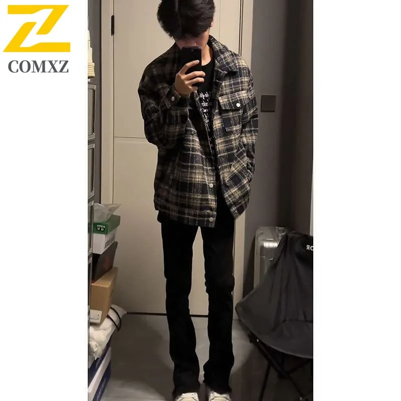 COMXZ мужское пальто, классические клетчатые куртки для путешествий, прогулок, уличные ветровки для кемпинга, повседневные куртки для пешего туризма и велоспорта
COMXZ мужское пальто, классические клетчатые куртки для путешествий, прогулок, уличные ветровки для кемпинга, повседневные куртки для пешего туризма и велоспорта