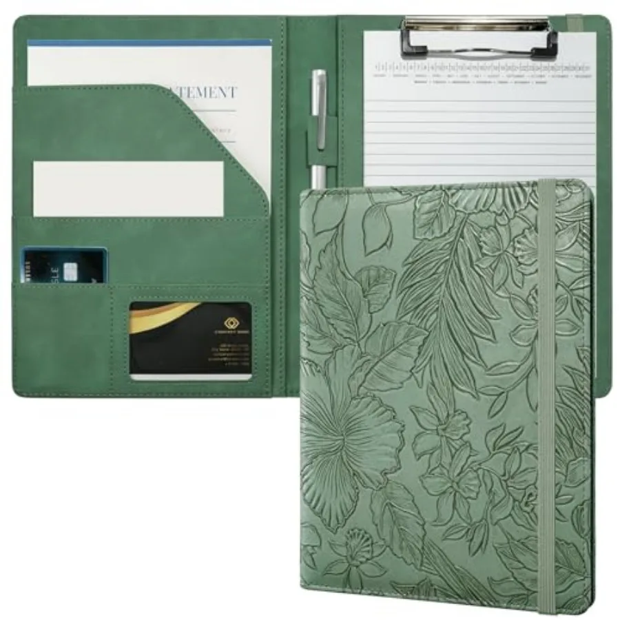Small Padfolio Clipboard Folder for 5x8 Inch Writing Pads, Compact A5 Portfolio for Business Office
Small Padfolio Clipboard Folder for 5x8 Inch Writing Pads, Compact A5 Portfolio for Business Office