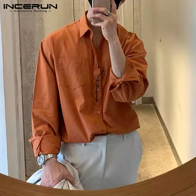 INCERUN Tops 2024 Korean Style New Men Solid Simple All-match Shirts Casual Street Handsome Male Long Sleeved Lapel Blouse S-5XL
INCERUN Tops 2024 Korean Style New Men Solid Simple All-match Shirts Casual Street Handsome Male Long Sleeved Lapel Blouse S-5XL